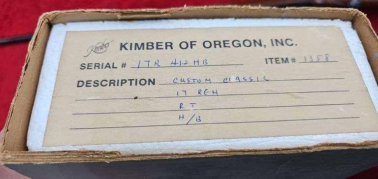Kimber  Model 84 Custom Classic   17REM   Rifle