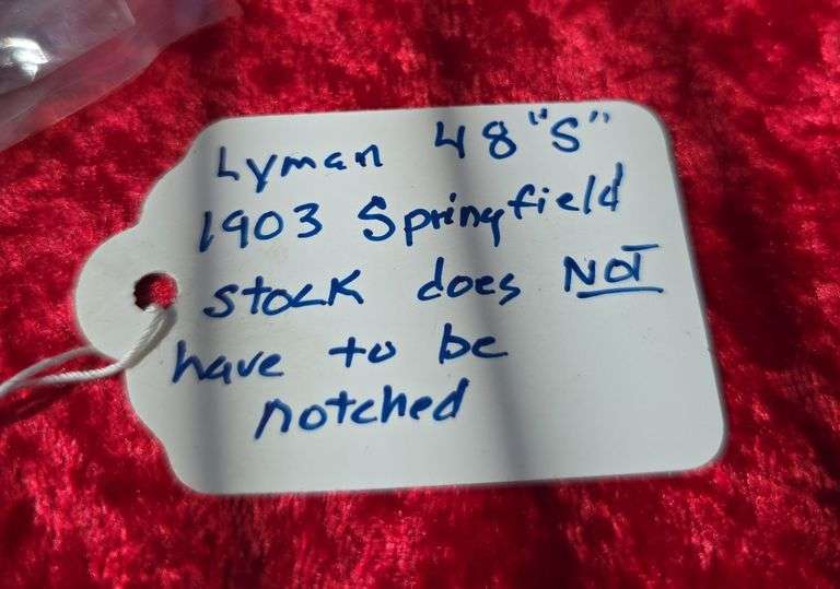 Lyman #48(S) 1903 Springfield Sight