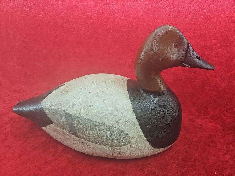 Strey? Wooden Canvasback Decoy