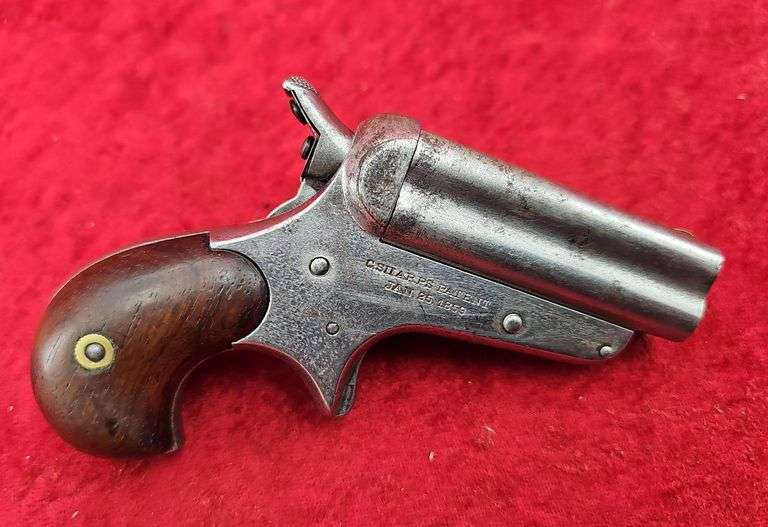 Antique 32 cal. Sharps 4 bbl. Derringer Pistol