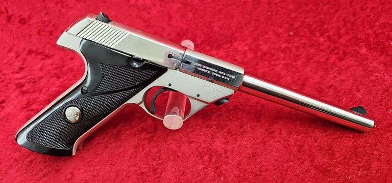 High Standard  Nickel Finished Sport King  22 cal.   Pistol