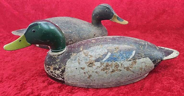 Pair of L. Carlson Fremont, WI Cork Mallards