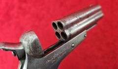 Antique 32 cal. Sharps 4 bbl. Derringer Pistol