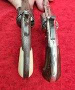 Pair of Antique Engraved Revolvers