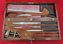 Set of early Doctors Field Tools