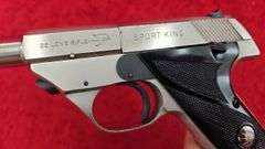 High Standard  Nickel Finished Sport King  22 cal.   Pistol