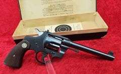 Colt   Officer's Model   22 cal.   Revolver w/original box