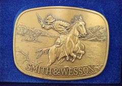 Collection of 3 Smith & Wesson Belt Buckles