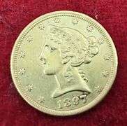 US 1897 Gold $5 Coin