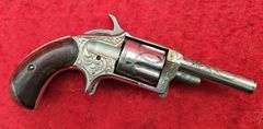 Pair of Antique Engraved Revolvers