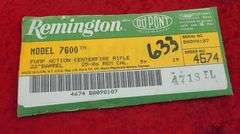 Remington   Model 7600  25-06 cal.   Rifle