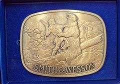 Collection of 3 Smith & Wesson Belt Buckles