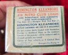 Box of Remington UMC 2" 410 Shot Shells