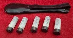 lot of 5 Dummy 12 ga. Rounds & a Black Jack