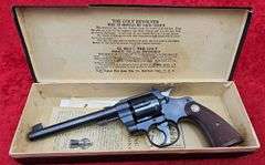 Colt   Officer's Model   22 cal.   Revolver w/original box