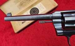 Colt   Officer's Model   22 cal.   Revolver w/original box