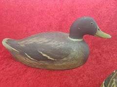 Pair of Julius Worm Mallard Decoys