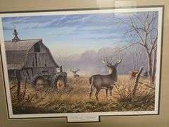 Larry Zach "Old Rivals" Whitetail Print
