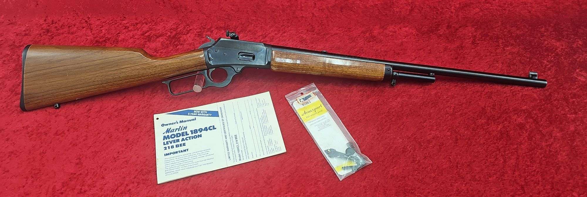 BEE  Marlin 1894CL (Classic) 218 BEE Rifle - Kramer Auction LLC