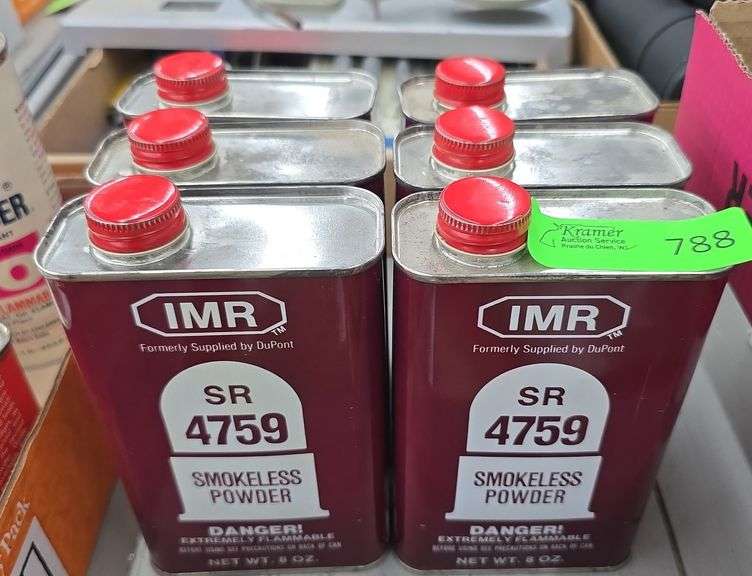 3 lbs IMR SR4759 Powder - Kramer Auction LLC