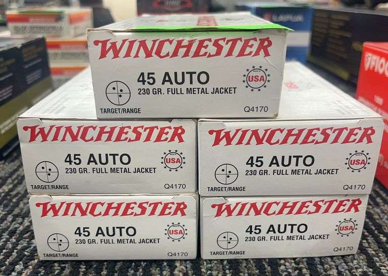 250 rds Winchester 45 Auto Ammo