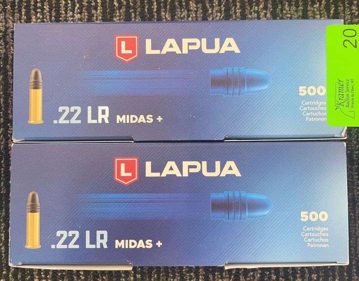 1,000 rds LAPUA 22LR Ammo