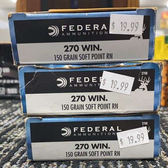 60 rds. Federal 270 Win Ammo
