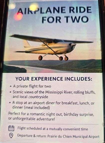 Airplane Ride For Two