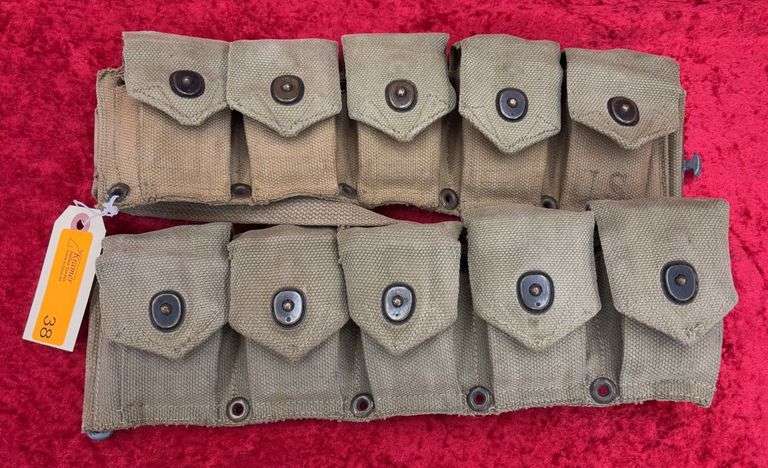 M1 Ammo Belt and Ammo - Kramer Auction LLC