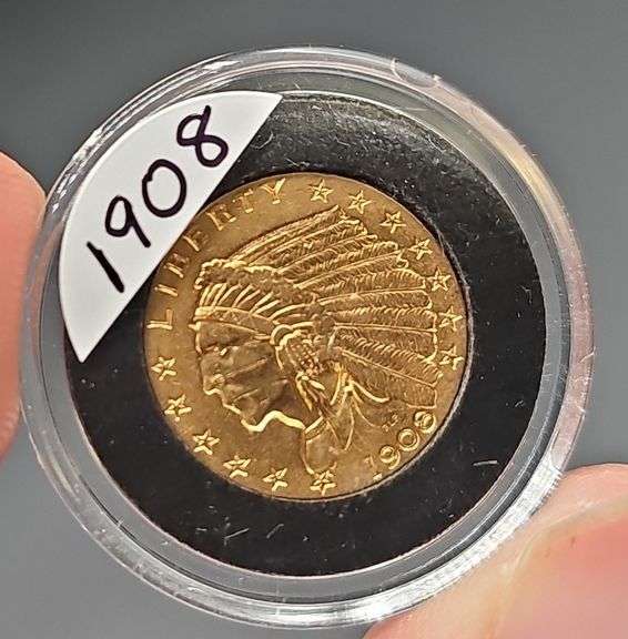 US 1908 $2.50 Gold Coin - Kramer Auction LLC
