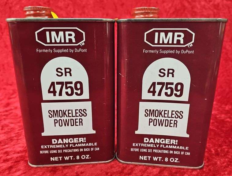 Approx. 1 lb. IMR SR4759 Reloading Powder - Kramer Auction LLC