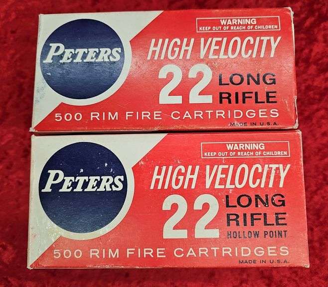 1000 rds. Peters 22LR Ammo