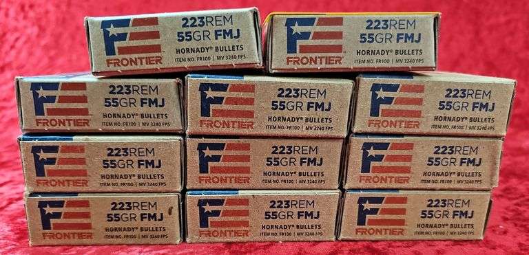 220 rds. Hornady Frontier 223 Ammo