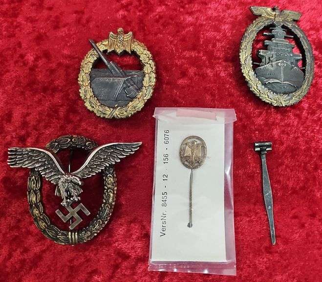 Lot of 4 WWII Nazi Awards