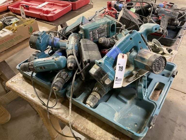 Large Group of Makita Power Tools