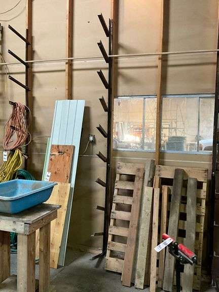 Moey Racks 4 - 9' Angle Iron Wall Mount Racks, 1 1/2