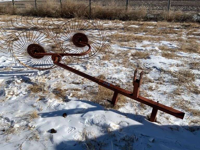 3 pt, 2 Wheel Windrow Turner - Kraupie's Real Estate & Auctioneers