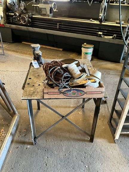 Metal Table With Vise