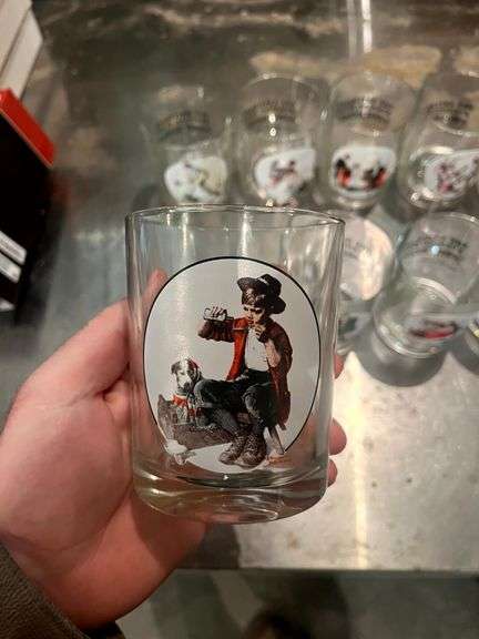 10 - Norman Rockwell Saturday Evening Post Glassware Collection