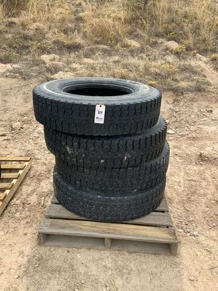4 Dayton 11R 22.5 Tires - Kraupie's Real Estate & Auctioneers