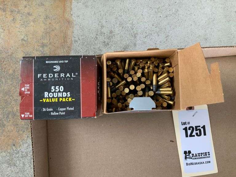 .22 LR ammo, approx 1000 rounds
