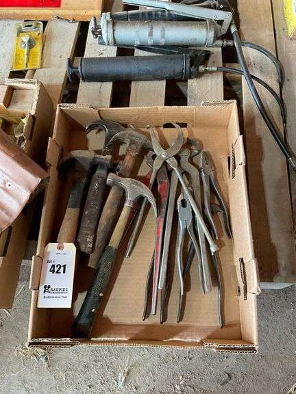 5 Hammers, Nippers, Fence Pliers, and Pliers