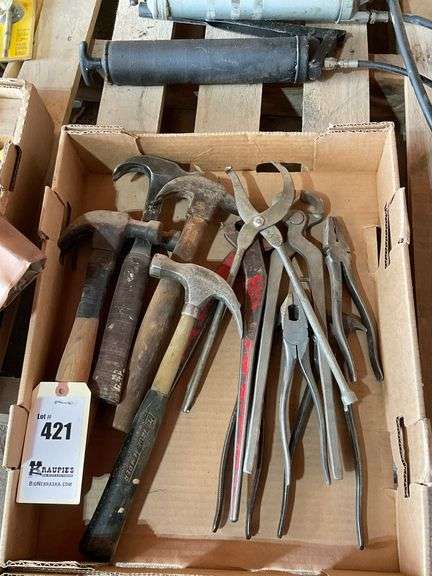 5 Hammers, Nippers, Fence Pliers, and Pliers