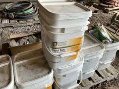 5 Buckets of Seed Talc and Partial Bags of Sweet Corn Seed
