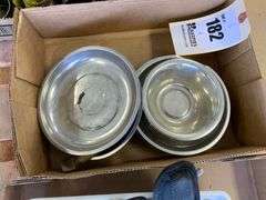 Four boxes , hole saws, paint, magnetic pans