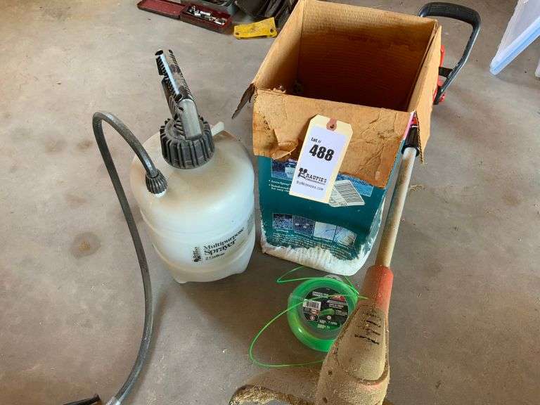 Garden Tools, 2 Gallon Sprayer, Electric Weed Trimmer & String
