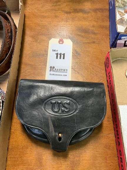 US Military Leather Cartridge Pouch