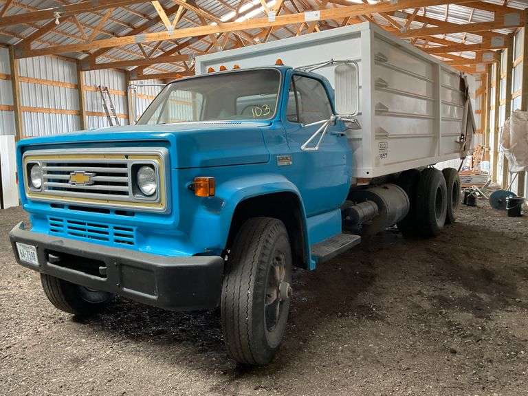 1973 GMC 6500 Truck with Aulick 1857 Steel Box, 58,141 mi.