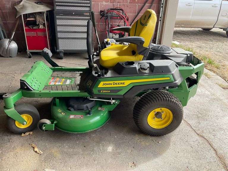 2023 John Deere Z320R Zero Turn Mower, 27.3 hours.