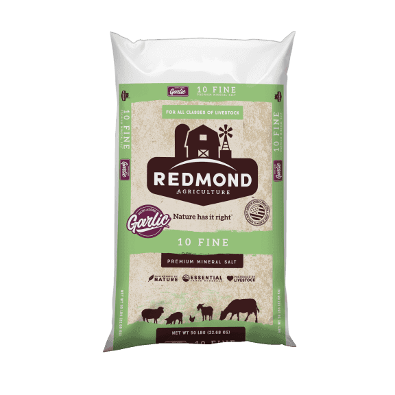 10 - 50 LBS Bags of Redmond Premium Mineral Salt with Garlic